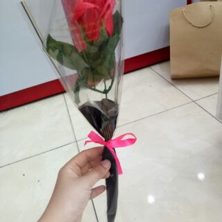 Hoa hồng sáp 1 bông