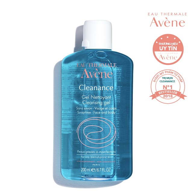 Sữa rửa mặt Avene cho da dầu mụn - Avene Cleanance Cleasing Gel 200ml