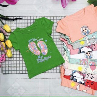 Sét 4 Áo thun cotton bé gái