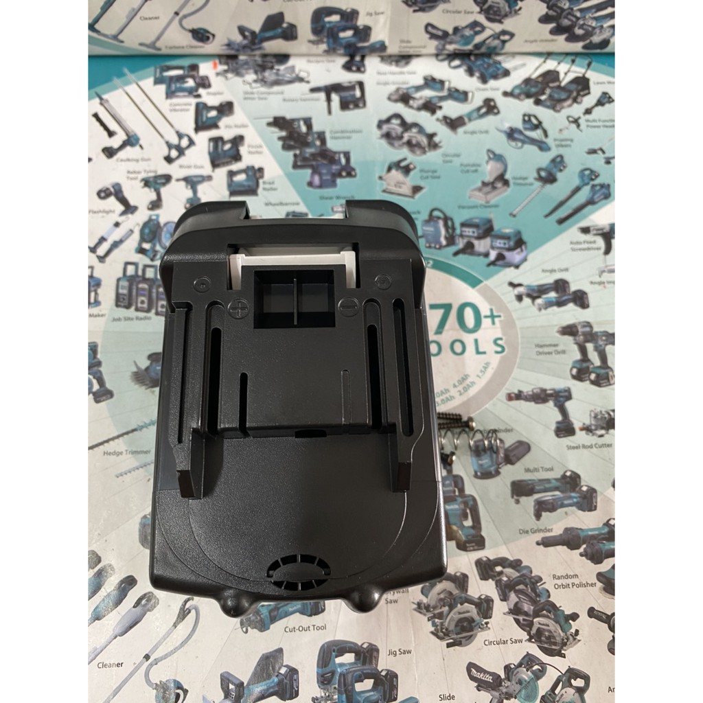 Vỏ Makita in 14.4V 2 hàng sạc Adapter, có tem đáy, nhựa ABS in bền đẹp. BN.