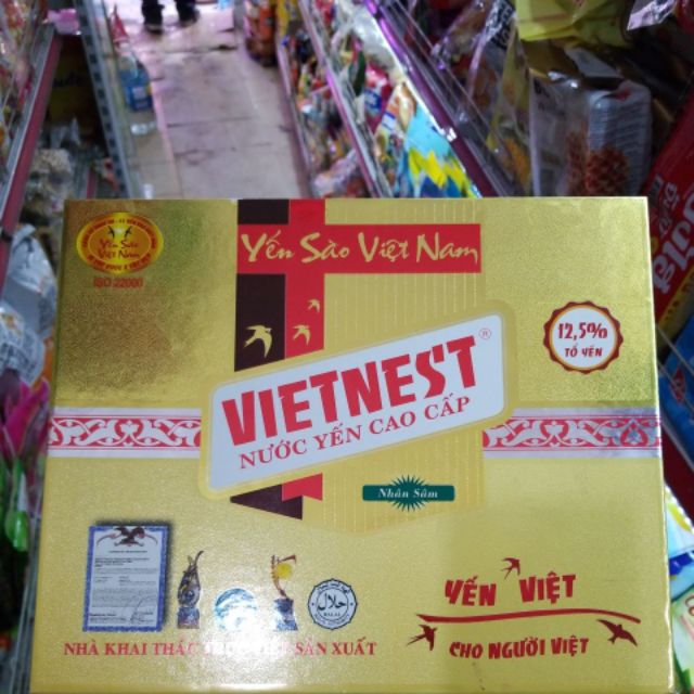 Nước yến xào vietnest loại có nhân sâm