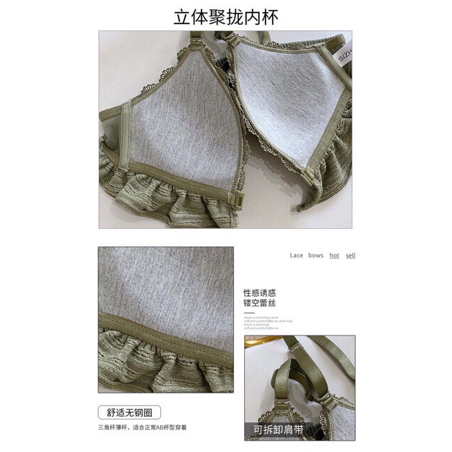 Set bộ bra xếp bèo mẫu mới 2020 | BigBuy360 - bigbuy360.vn