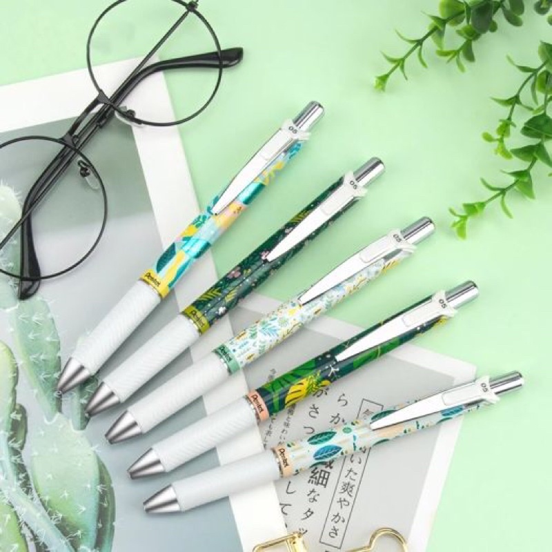 Siêu phẩm Energel Kawaii+ 4 : Floral Edition 0.5mm Phong Cách Nhật Bản | Bút Bi Gel Siêu Mượt Siêu Nhanh Khô