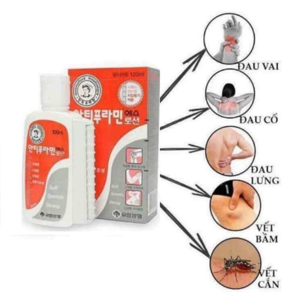 [RẺ NHẤT SHOPEE] DẦU XOA BÓP HÀN QUỐC - DẦU NÓNG HÀN QUỐCANTIPHLAMINE [HỘP 100 ML]