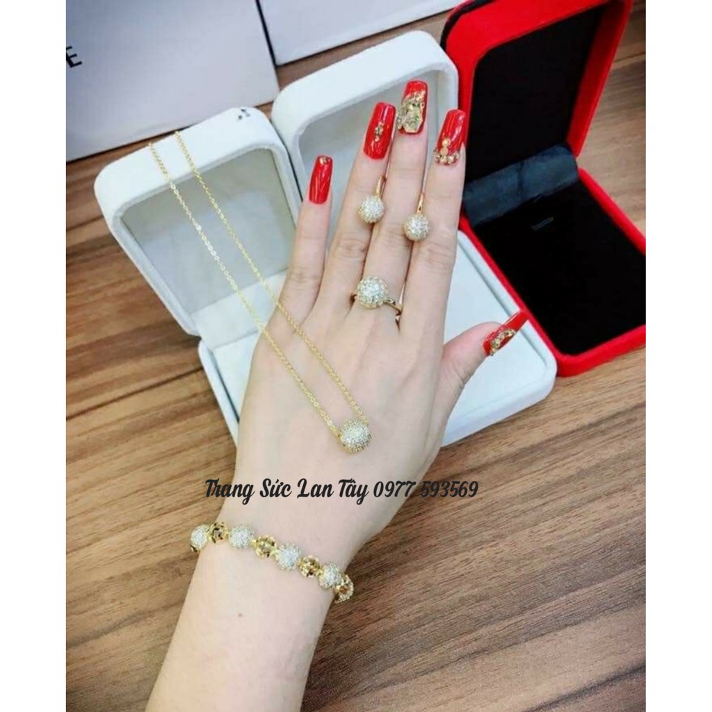 bộ trang sức nữ cầu bi