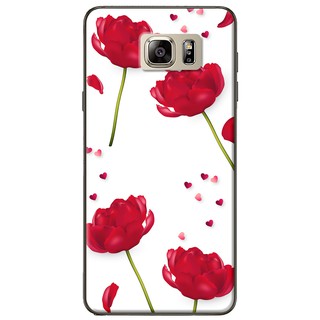 Ốp lưng Samsung Galaxy Note 4, Note 5, Note 7, Note 8, Note 9 in hình Hoa đỏ trắng