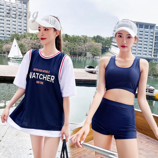 Bộ Đồ Bơi Kèm Áo Khoác Ngoài Thời Trang Hàn Quốc 2020