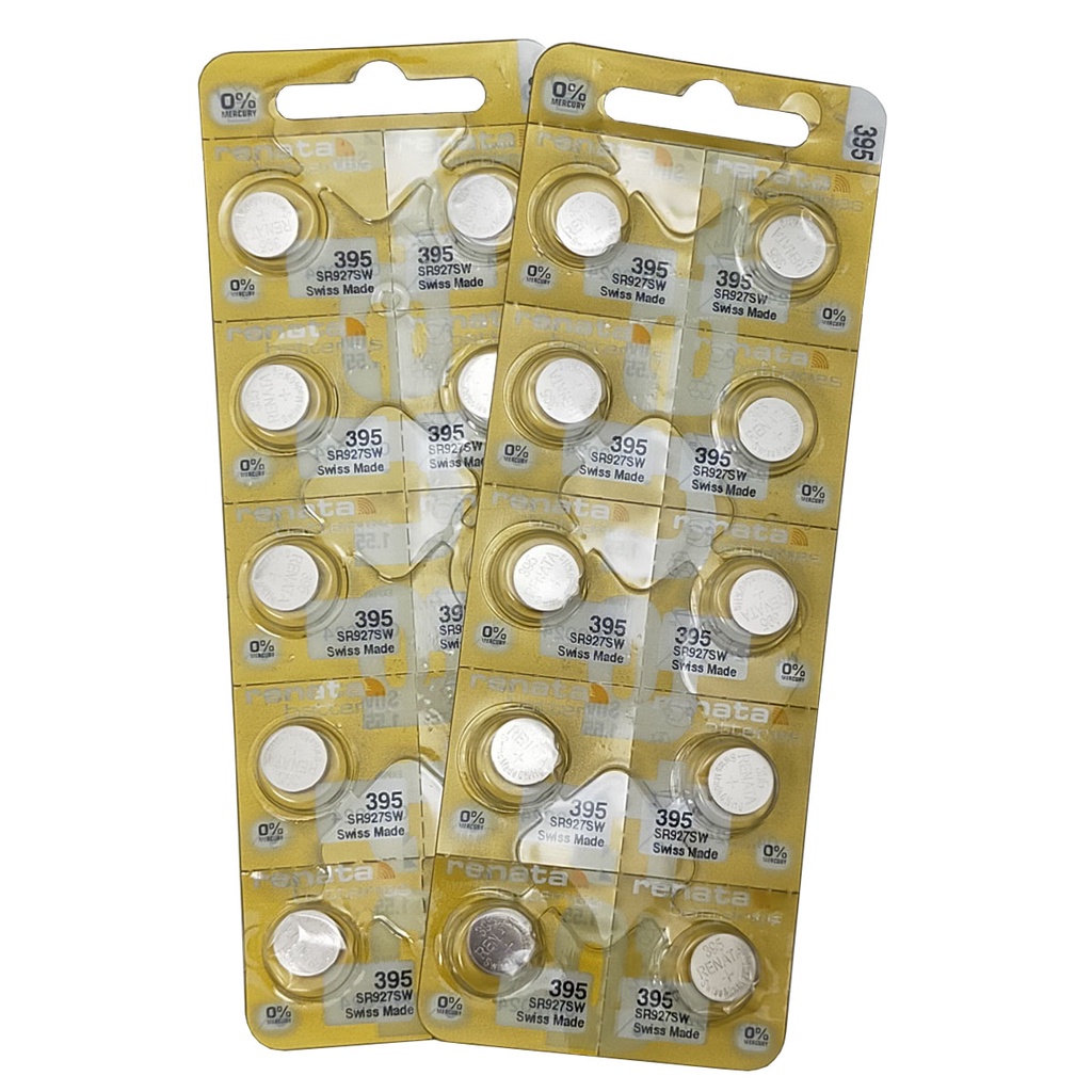 Pin đồng hồ Thụy Sỹ RENATA 395 / SR927SW oxit bạc Made in Swiss