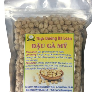 Đậu gà (chick peas) 1kg nhập khẩu Mỹ không biến đổi Gen (Thực Dưỡng Bà Loan)