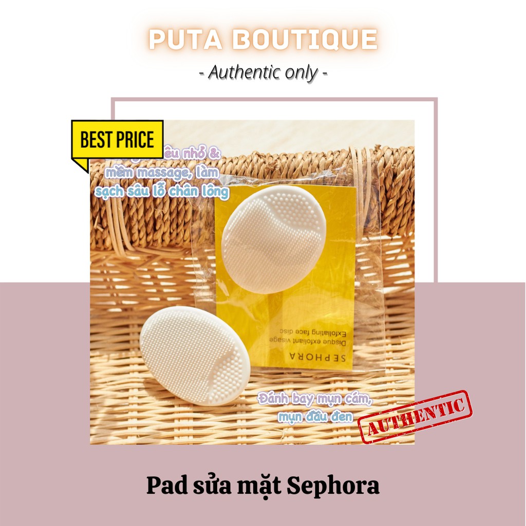 Miếng rửa mặt Sephora (Pad rửa mặt Sephora) chính hãng