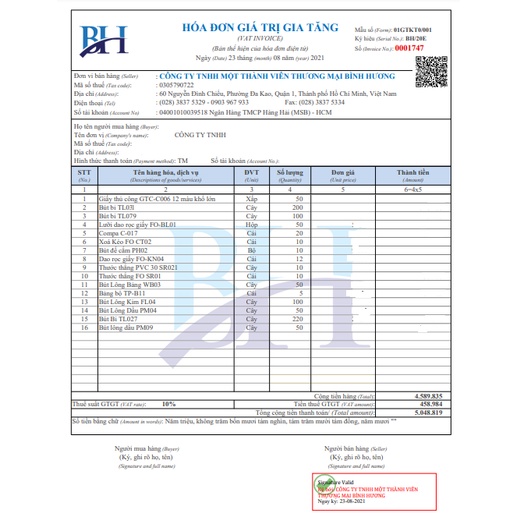 Bút lông kim Beebee Thiên Long FL-04 (10 cây/ hộp)