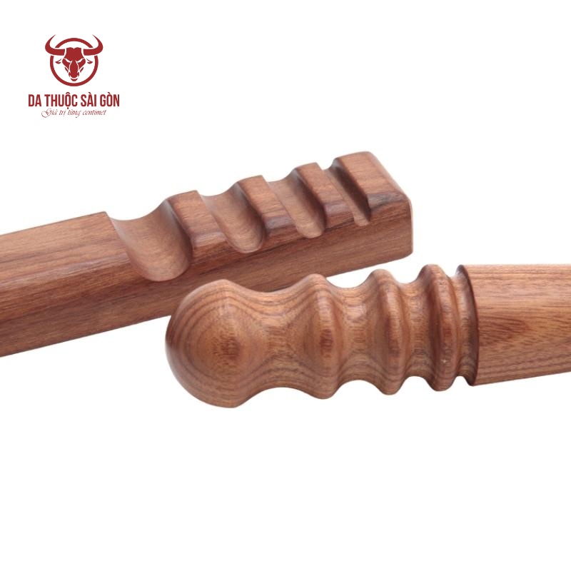 Cây đánh cạnh cao cấp bằng gỗ đàn hương - Bộ dụng cụ làm da handmade - Da Thuộc Sài Gòn