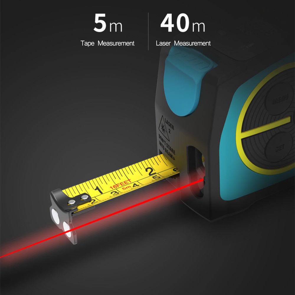 Thước Laze thông minh XIAOMI Mileseey DT10 Laser Tape Measure 2In1