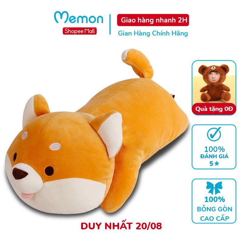 Gấu Bông Chó Shiba Biểu Cảm Cao Cấp Memon