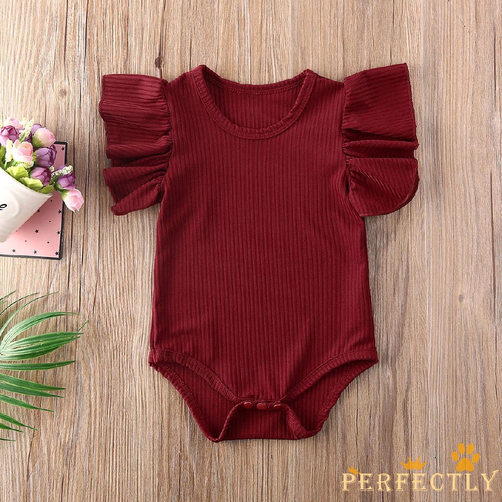 ✨QDA-0-18m Newborn Infant Baby Girl Cotton Romper Jumpsuit Bodysuit Summer Clothes Outift