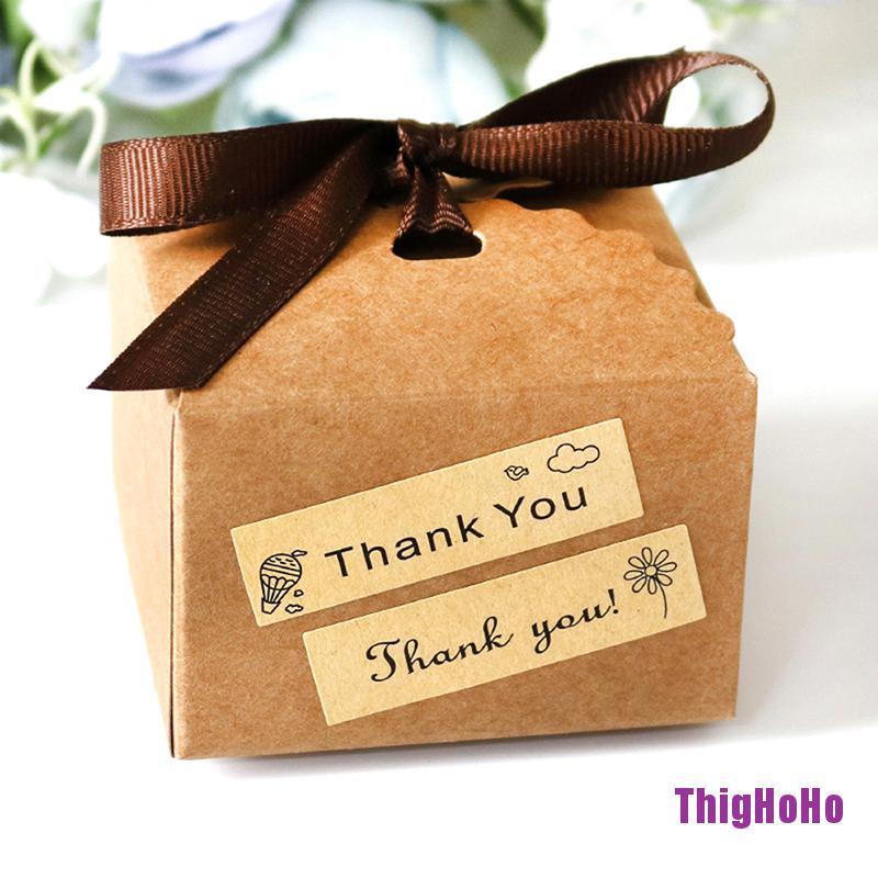 120 Miếng dán in chữ Thank You độc đáo tùy chọn họa tiết dùng trang trí thiệp/ đồ thủ công