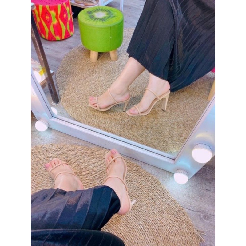 guốc cao 7 phân hai dây tròn size 38 37