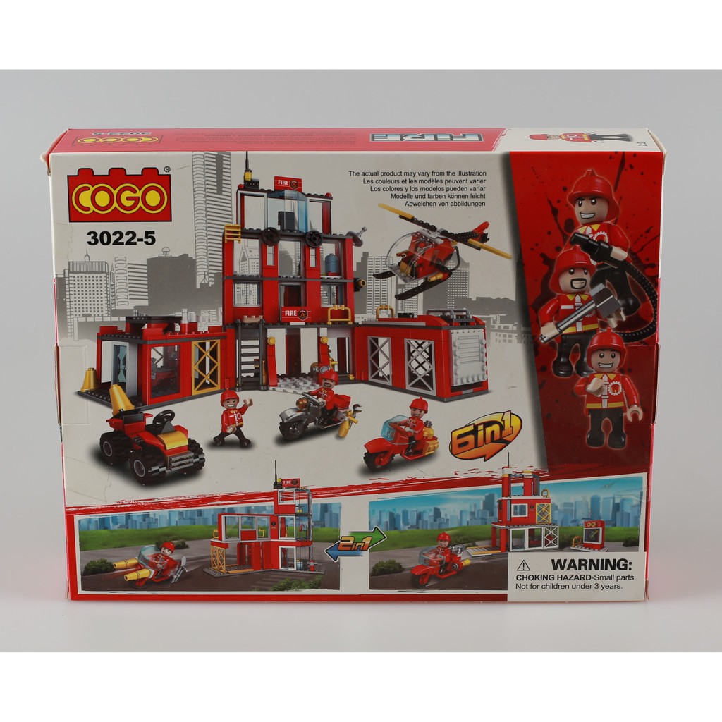 Đồ chơi xếp hình lego đội cứu hỏa - Phát huy sức sáng tạo con yêu - HÀNG CHÍNH HÃNG - KHÔNG GIỐNG HÌNH 1 ĐỔI 1