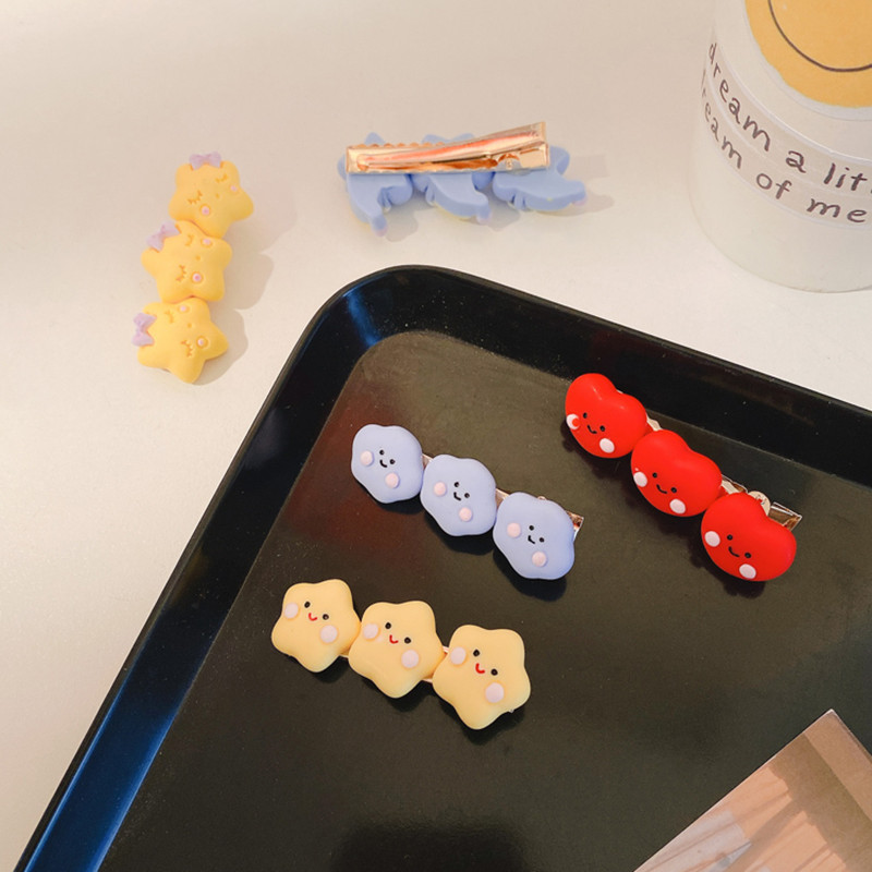 Kẹp tóc trang trí hoạ tiết ngôi sao đáng yêu xinh xắn