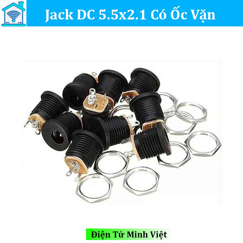 Jack DC 5.5x2.1 Có Ốc Vặn