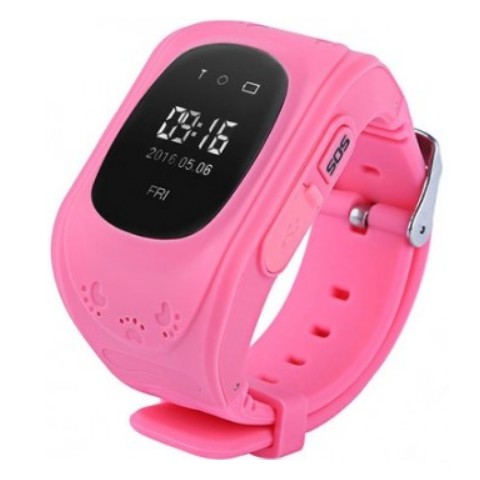 Đồng hồ định vị LBS - Q50 cho trẻ em, lắp sim nghe gọi Màu hồng