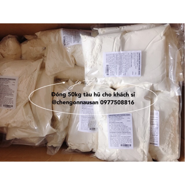 Bột tàu hũ 500g - 3.5-3.8 lít thành phẩm úp ngược