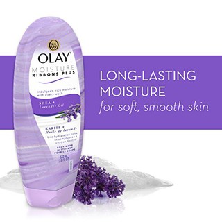 Sữa tắm dưỡng ẩm Olay Moisture Ribbons Plus Shea + Lavender Oil 532ml