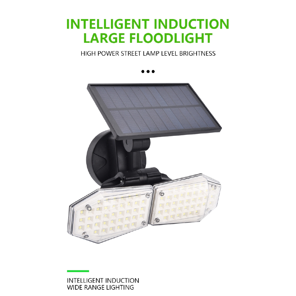 Đèn Led Gắn Tường 56led / 78led / 108cob / 130cob Sử Dụng Năng Lượng Mặt Trời