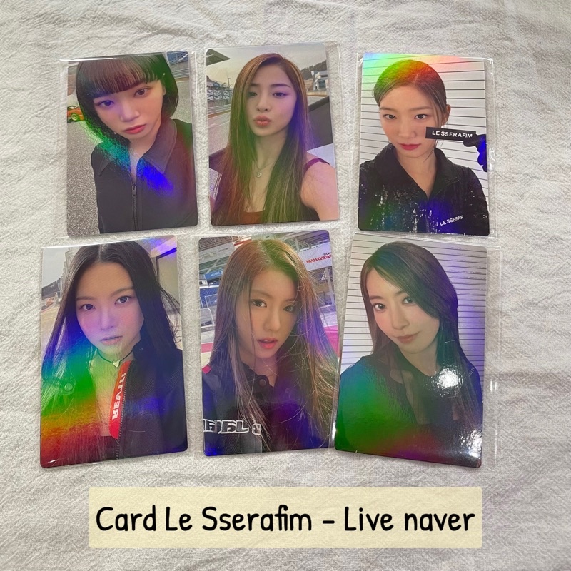 Card ảnh Le Sserafim - Live naver Cửa Hàng Kpop