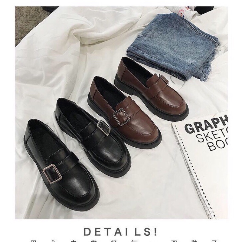 Giày oxford nữ ul zzang phong cách Hàn quốc