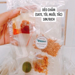 BÁNH TRÁNG YUMI - DẺO CHẤM (sate, tỏi, muối, tắc) - 10k/bịch