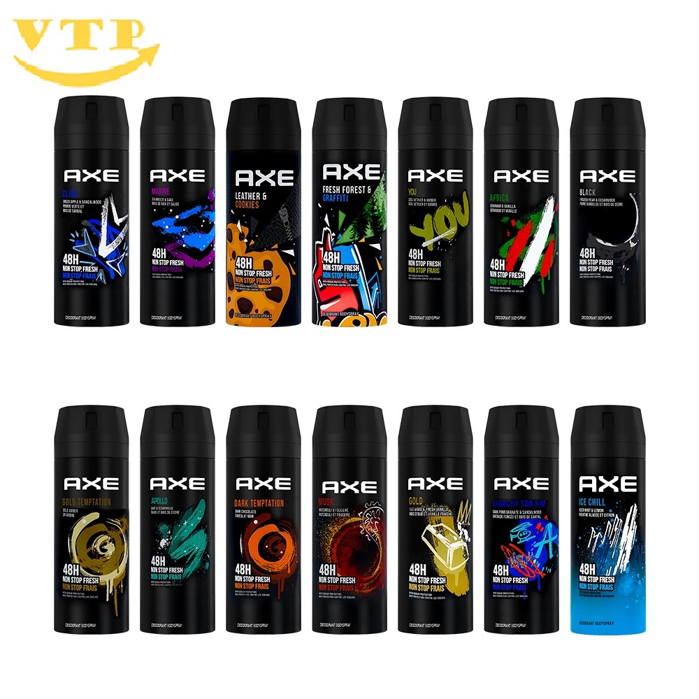 COMBO 3 CHAI XỊT KHỬ MÙI AXE NAM TÍNH 150ML