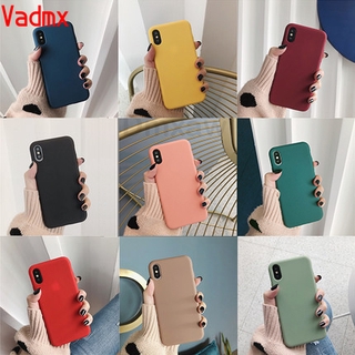 Ốp điện thoại TPU mềm màu kẹo trơn mặt nhám thời trang đơn giản cho Huawei Y9 Y7 Y6 Y5 Prime Pro 2019