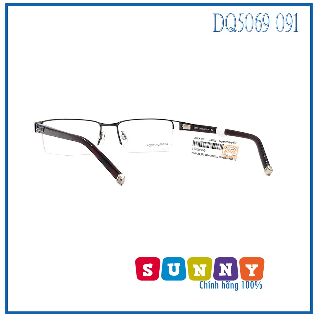 Gọng kính thời trang DSquared2 DQ5069 091 chính hãng, thiết kế dễ đeo bảo vệ mắt