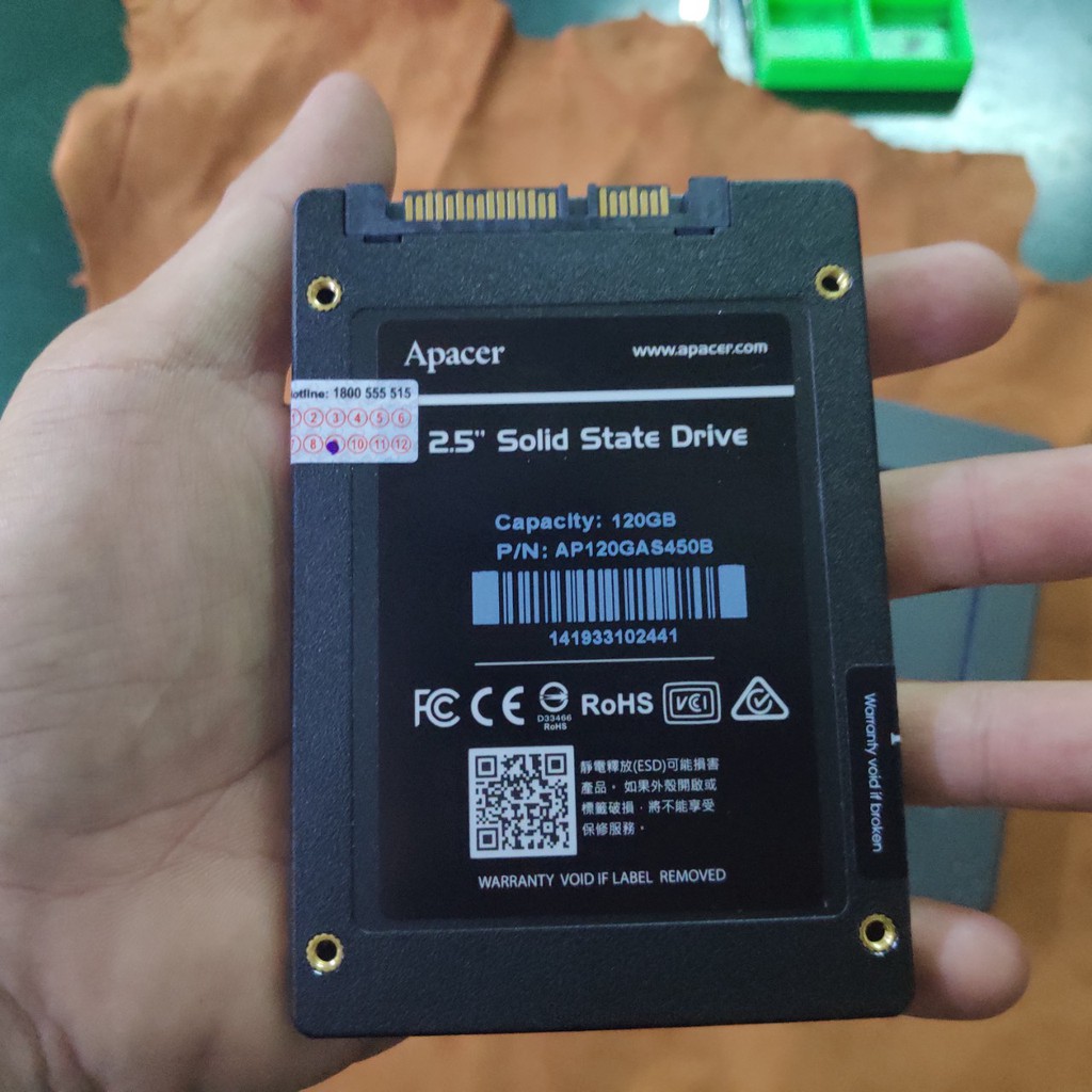 Ổ cứng SSD Apacer AS340 mẫu mới new BH 36T chính hãng