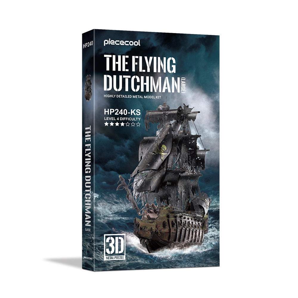 Piececool Bộ mô hình lắp ráp 3D  bằng kim loại hình tàu cướp biển Hà Lan độc đáo cho người lớn/ quà tặng cho trẻ em