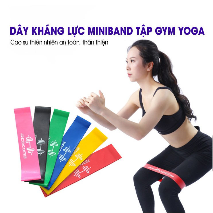 Dây kháng lực tập gym yoga nam nữ [HÀNG LOẠI 1]chất liệu cao su thiên nhiên an toàn