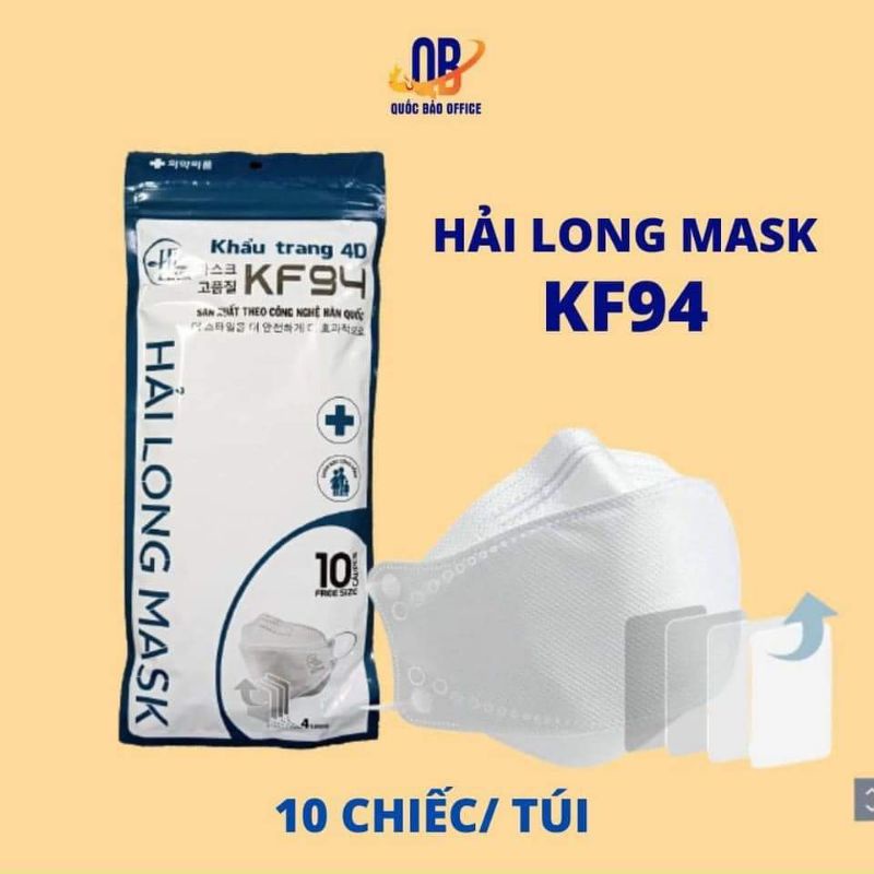 Khẩu trang kf94/ khẩu trang 4d kháng khuẩn cao cấp