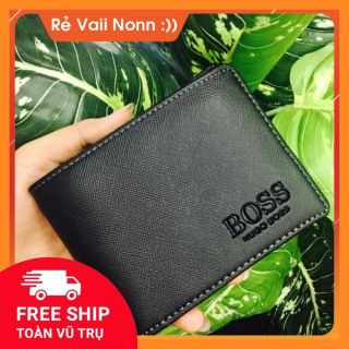 (SIÊU SALE) BÓP NAM NHIỀU NGĂN. IN LOGO BOSS