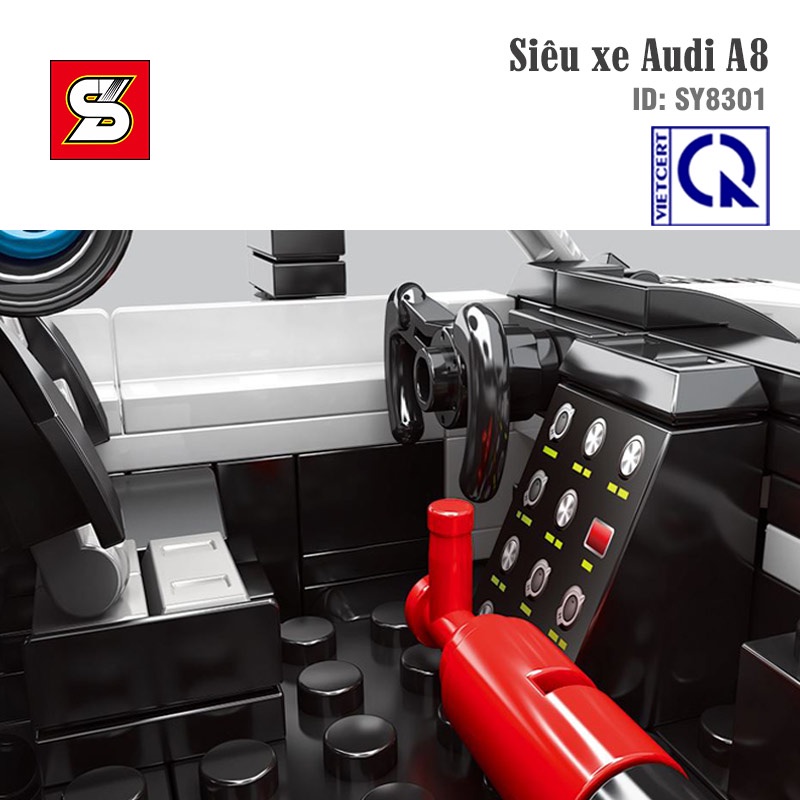 Bộ đồ chơi lắp ráp- đồ chơi lắp ghép mô hình Siêu xe Audi A8 chạy cót. Bảo hành 12 tháng toàn quốc