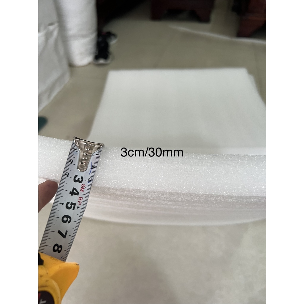 1 Tấm Mút Pe Foam Dày 3cm/ 30mm/3 phân rộng 50cm *dài 50cm Chống Va Đập, Làm Đệm Ghế