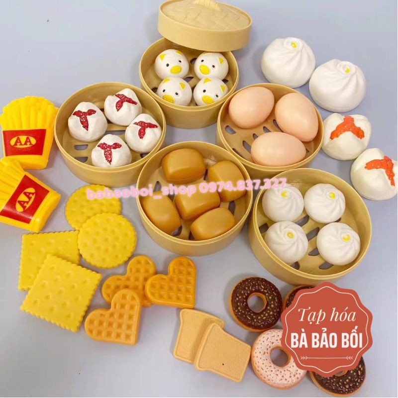 Bộ Đồ Chơi Nấu Ăn set 88 Chi Tiết cho bé (loại mới có hộp đẹp xịn)  - Healthy Food