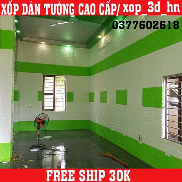 MIẾNG XỐP DÁN TƯỜNG 3D CHỐNG ẨM cách thức ÂM cách thức NHIỆT KT 70cm x 77cm DÀY 3MM 37 12