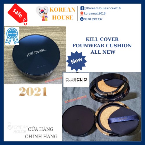 [Chính hãng][Tặng kèm lõi refill] PHẤN NƯỚC CLIO KILL COVER FOUNWEAR CUSHION ALL NEW_Phiên bản 2021 | BigBuy360 - bigbuy360.vn