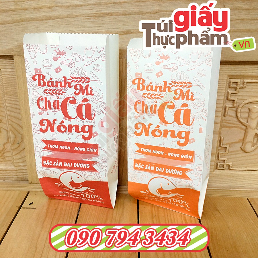 1000 Túi Bánh Mì Chả Cá Nóng (Fort - In Sẵn)