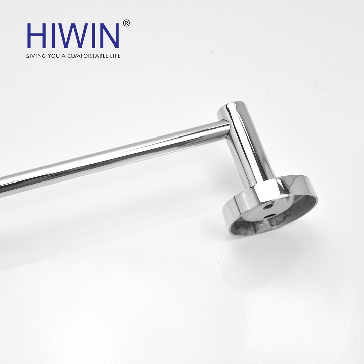 Giá treo khăn, thanh vắt khăn đơn nhà tắm inox 304 mặt gương bóng HIWIN Y-5040