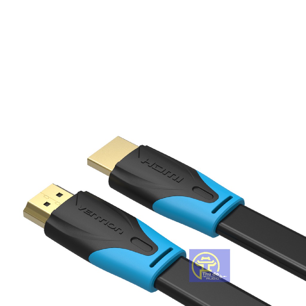 Dây Cáp HDMI Cao cấp VENTION 3D 4K Tốc Độ Cao Dạng Dẹt Đầu Mạ Vàng Cho Notebook/Máy Chiếu/TV/VR