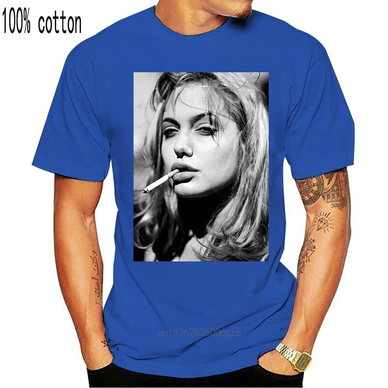 Quần áo nam T ÁO THUN ANGELINA JOLIE BRAD PITT FIGHT CLUB DVD PUNK CIGHTGY S-3XL Áo nam mới TOP TEE 