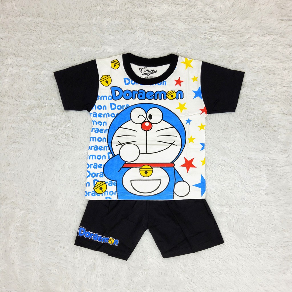 Doraemon Bộ Đồ Thời Trang Hình Doremon Đáng Yêu Cho Bé 1-5 Tuổi