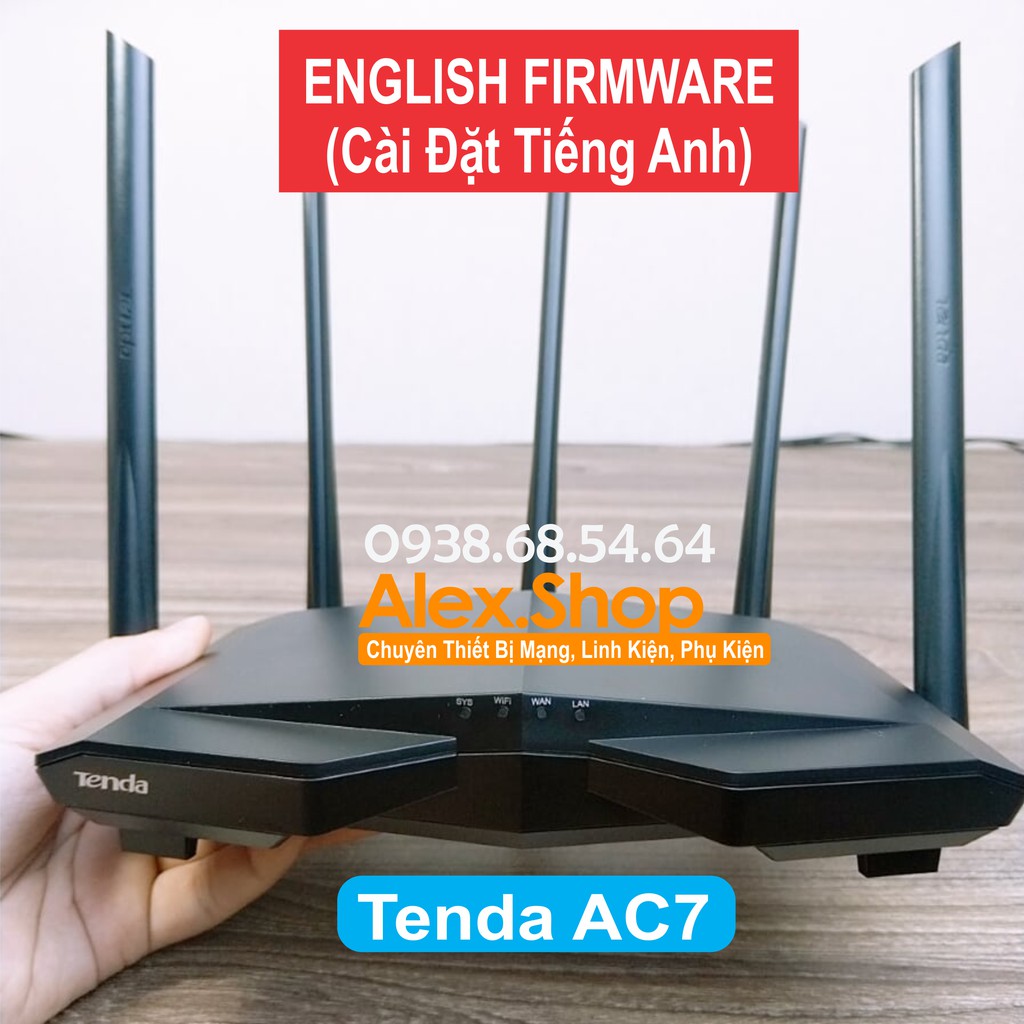 💥Xã Kho💥[English Firmware] Tenda AC7 Thiết Bị Phát Wifi 1200M- Nhập Khẩu (Bảo Hành 12T)